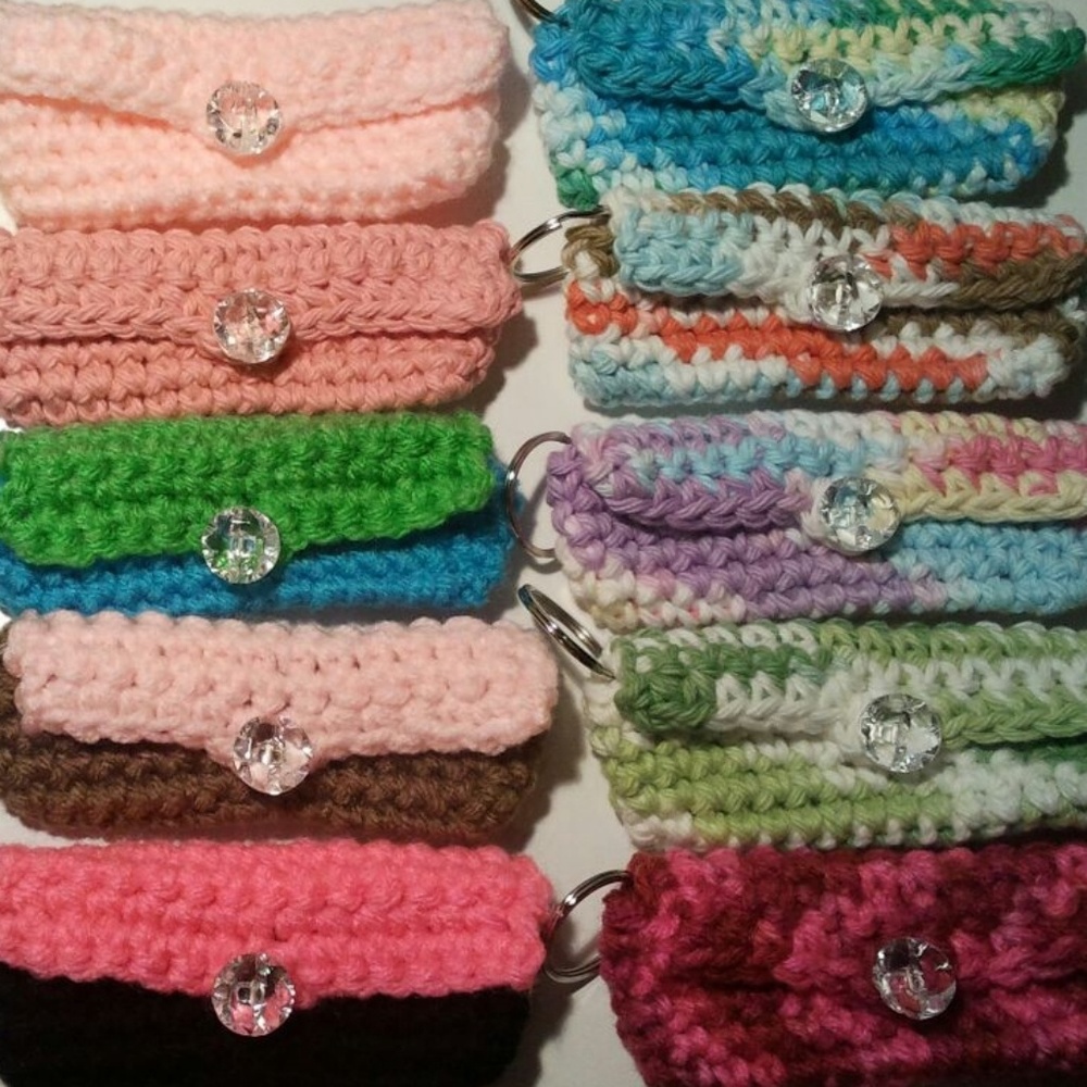 Handmade Chapstick Lipstick Lip Gloss Key Ring Pou